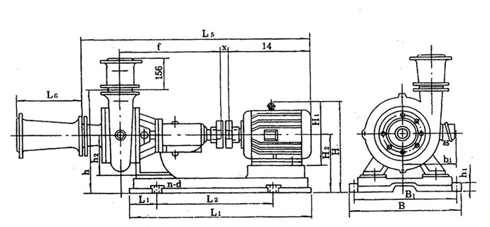PW、PWF型懸臂式離心污水泵